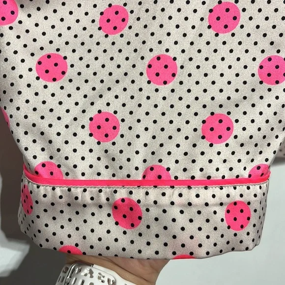Victoria’s Secret Pink White Black Polka Dot Silky Lightweight Pajama Pants XS - Picture 4 of 8